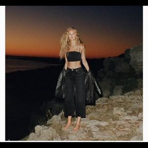 Zara cropped flare pants